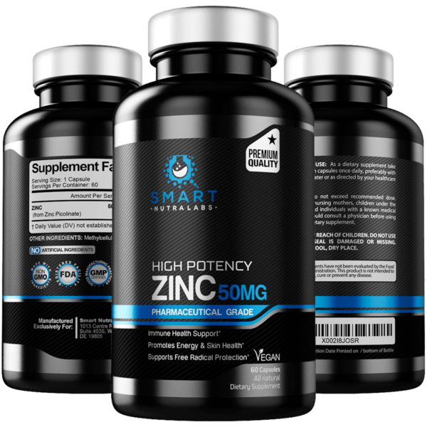 High Potency Zinc Picolinate 50MG Pharmaceutical Grade Vegan Zinc