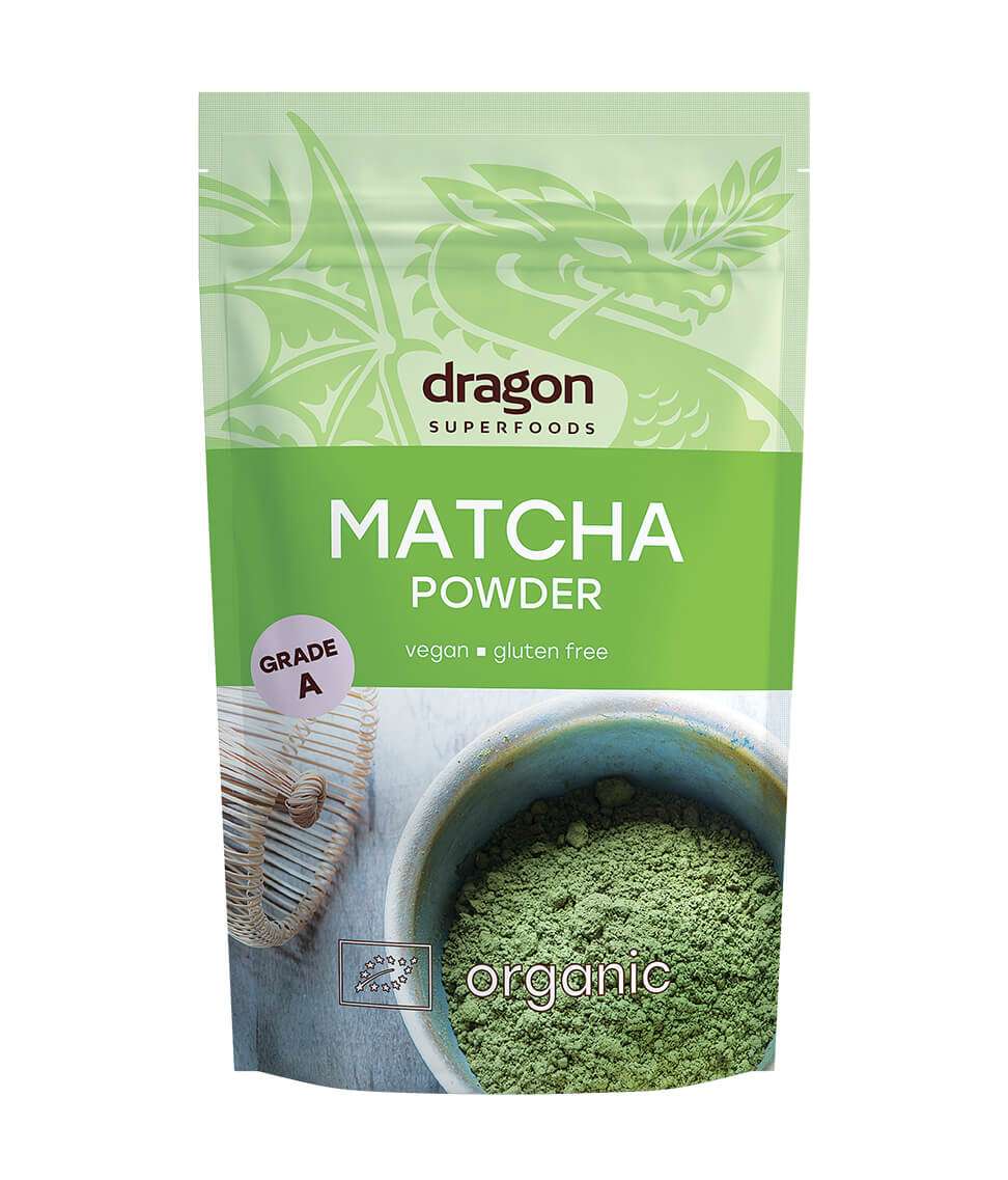 Matcha powder Grade A, Dragon Superfoods, (100g)