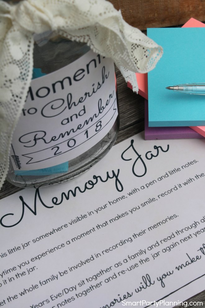 How To Make A Memory Jar With Free Printable
