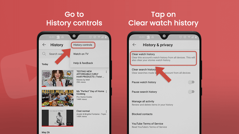 YouTube Watch History Smartphone Tutorials