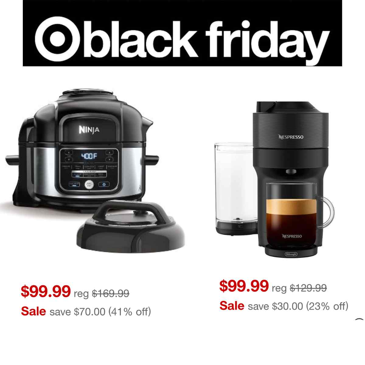 Target Black Friday Ninja Foodi 10in1 5qt Pressure Cooker and Air Fryer, 99+ (Reg. 169.99