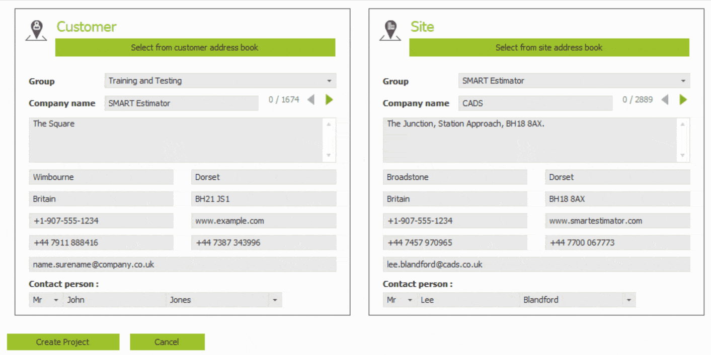 Creating and Editing Addresses Smart Scaffolder