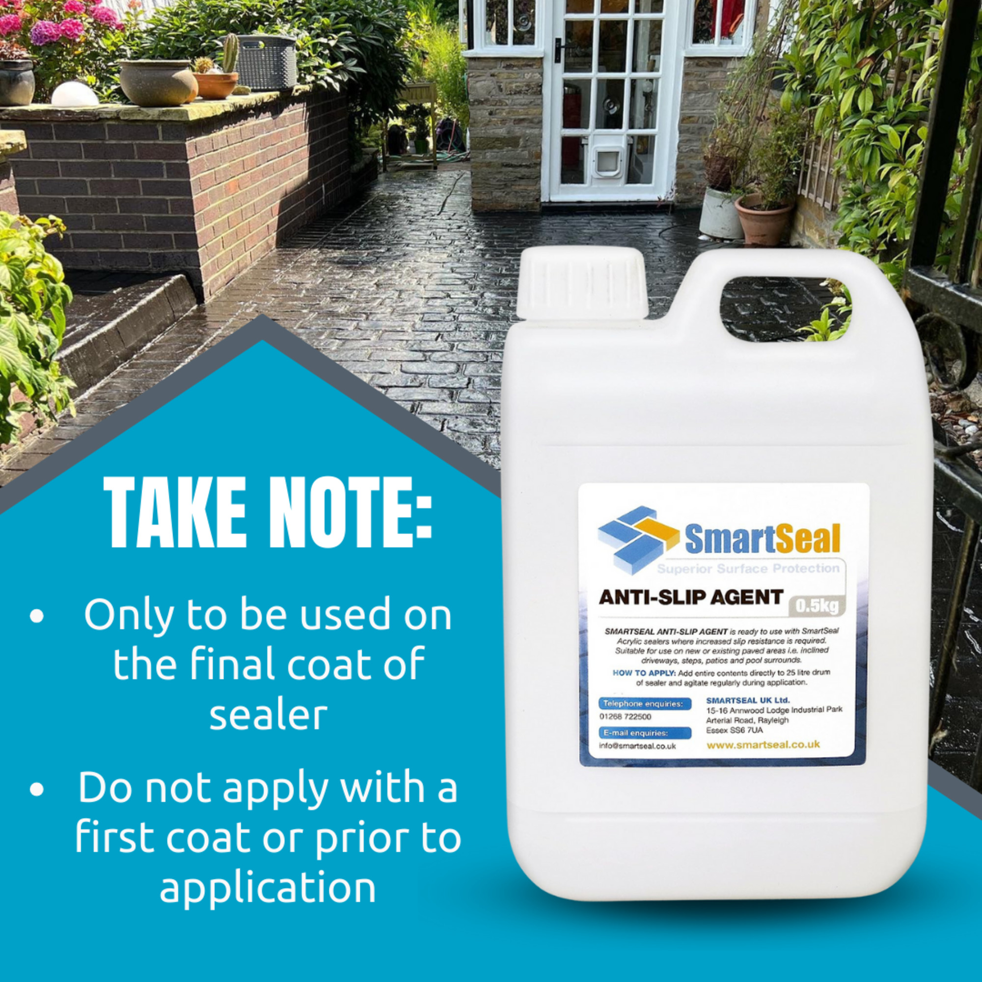 AntiSlip Additive for Solvent Concrete Sealers