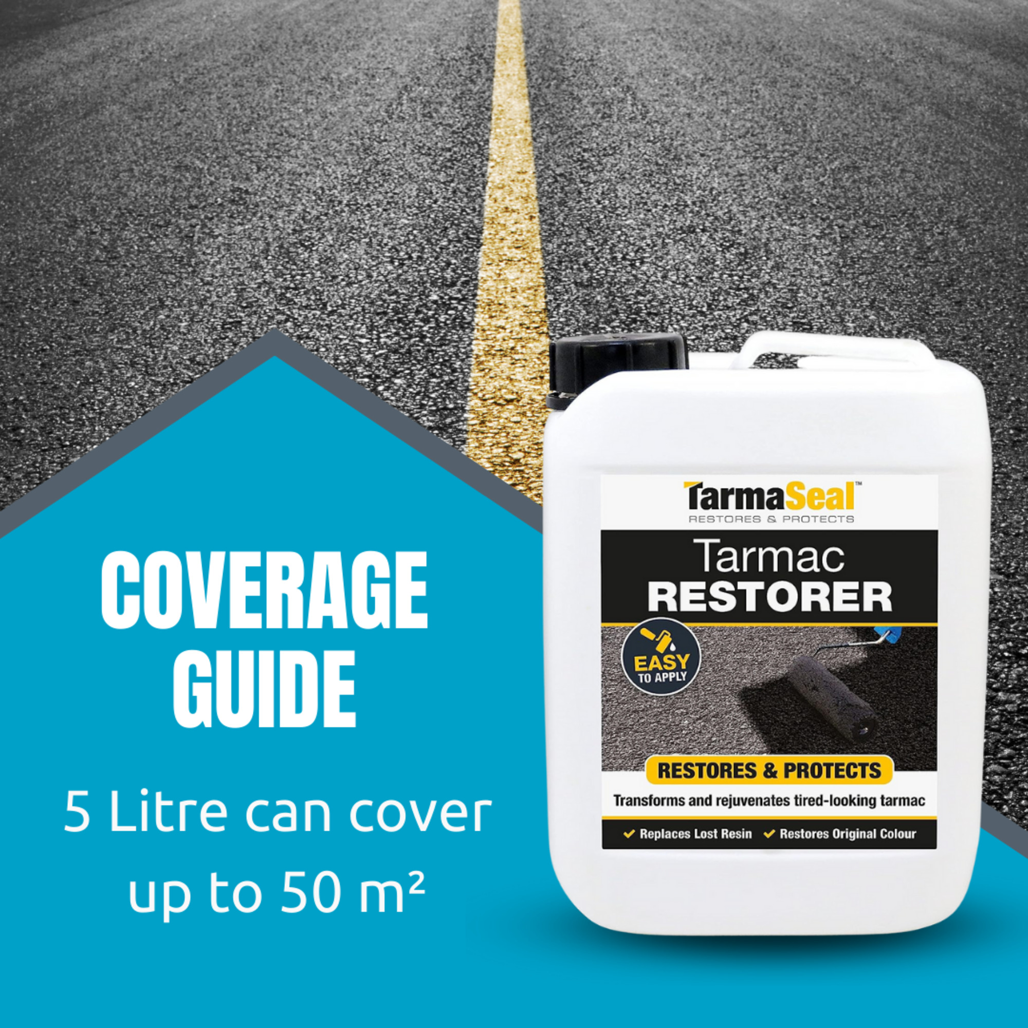 Tarmac Restorer BLACK BLACK Tarmac Paint Tarmac Driveway Sealer