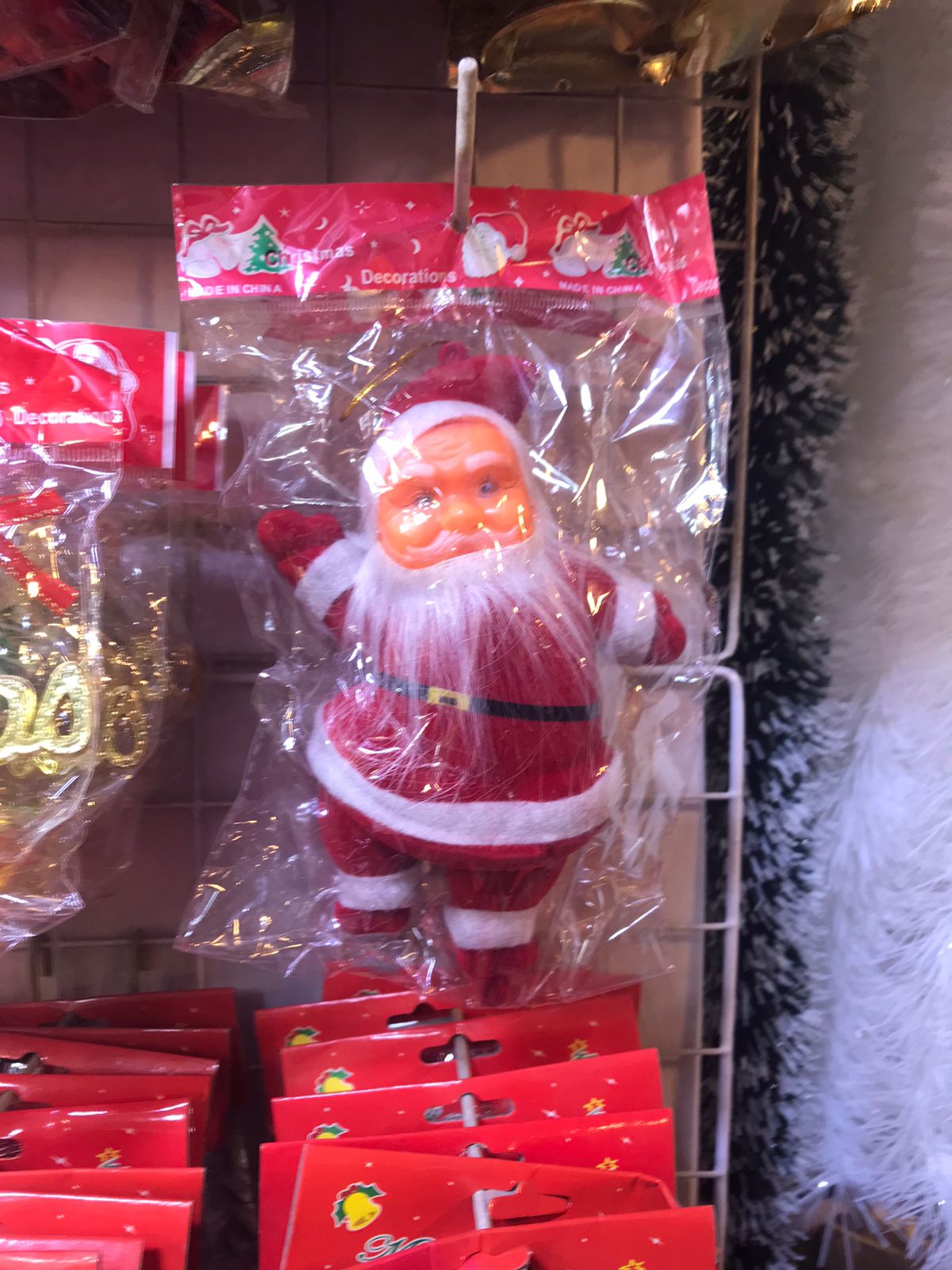 Pack of 1 Santa for Christmas Tree Decoration