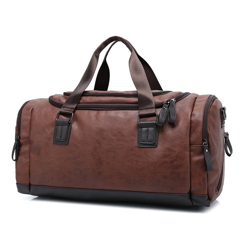 Casual PU Leather Hand Luggage For Men