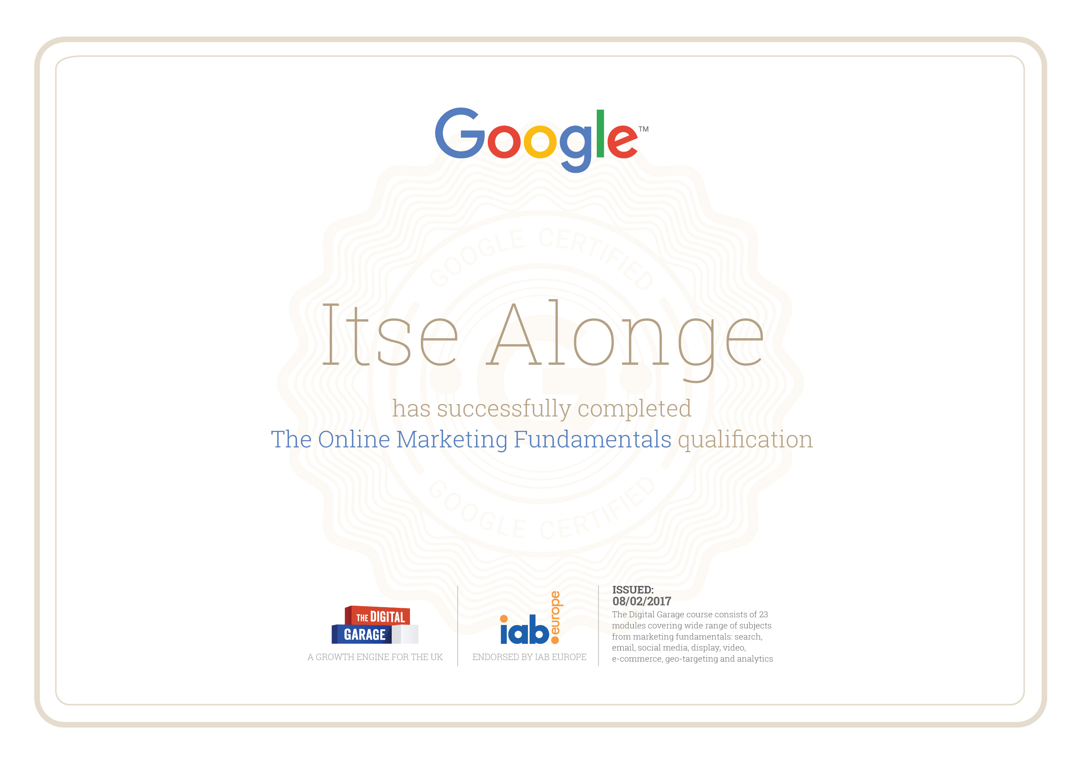 Digital Certification