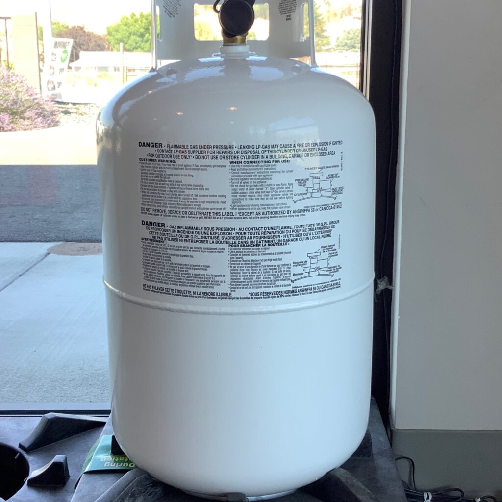 30lb Propane tank Smart Storage