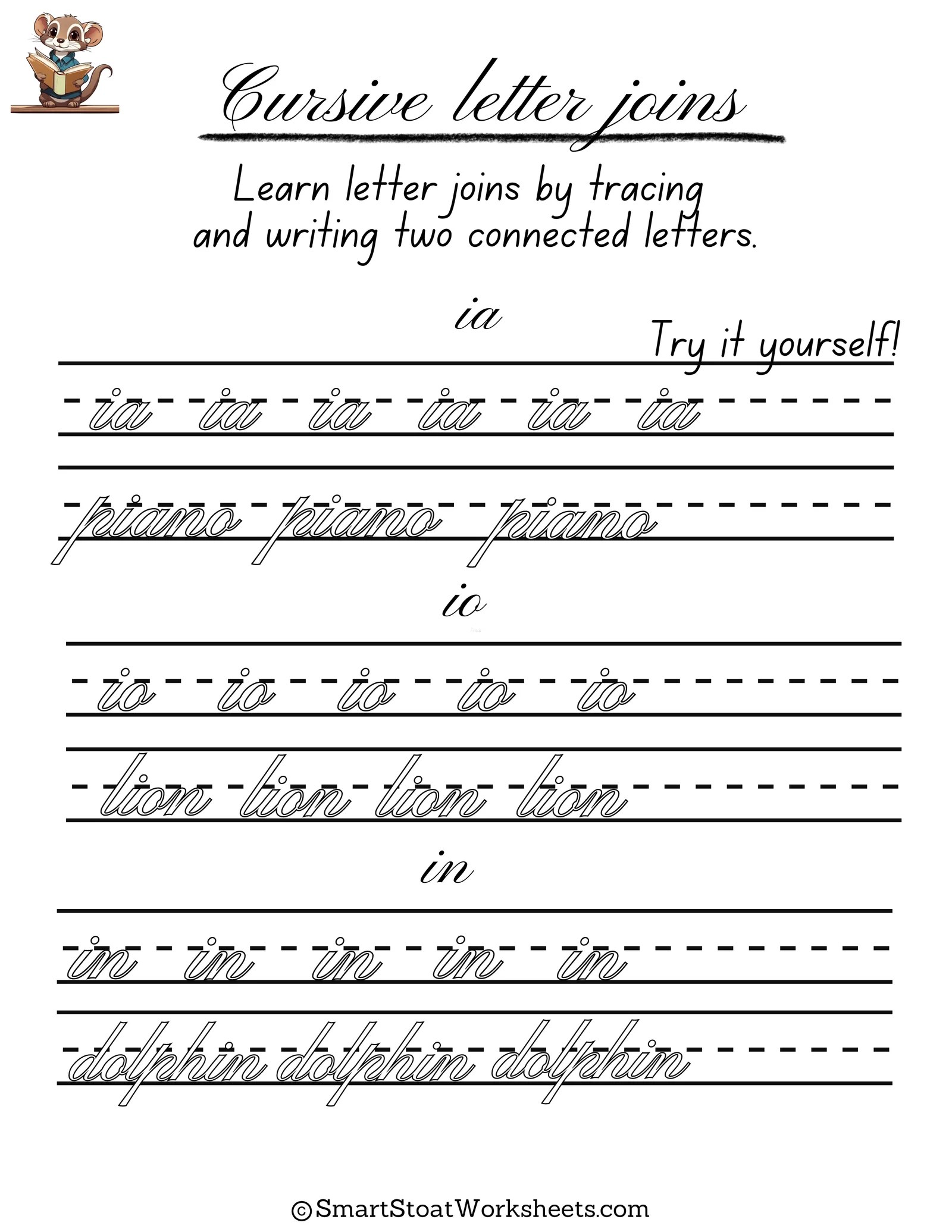 Cursive Letter Connections