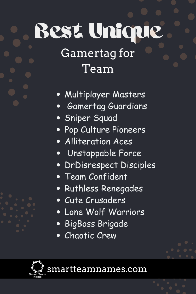 300 Best Unique and Cool Team Names for Gaming(05)
