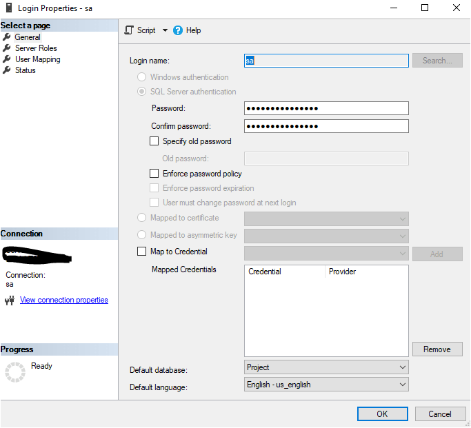 Change the SA user password in SQL Server Smart way of Technology
