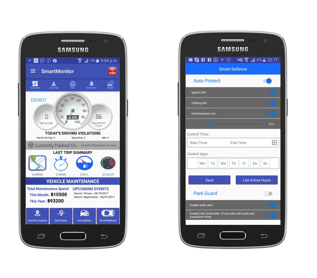 SmartMonitor App GPS Vehicle Tracking Jamaica Fuel Monitoring