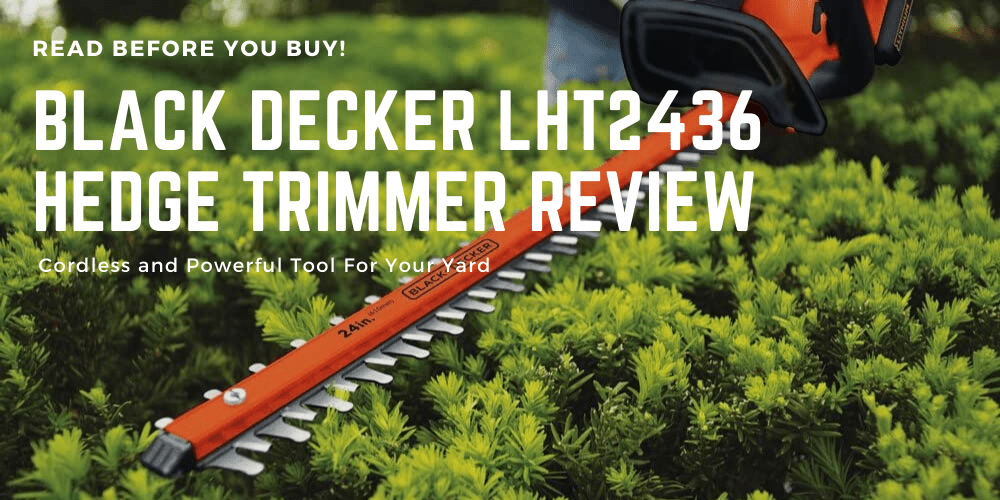 Black Decker LHT2436 Hedge Trimmer Review | Cordless and Powerful Tool