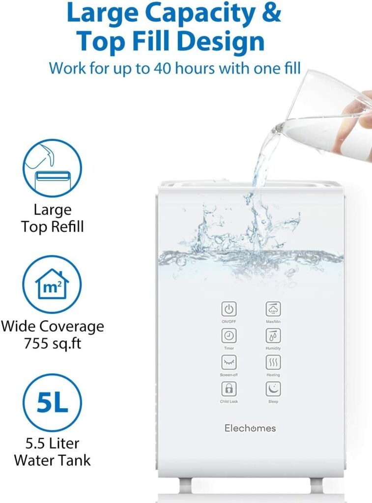 Elechomes SH8820 Humidifier Review Best Humidifier For A Safe And