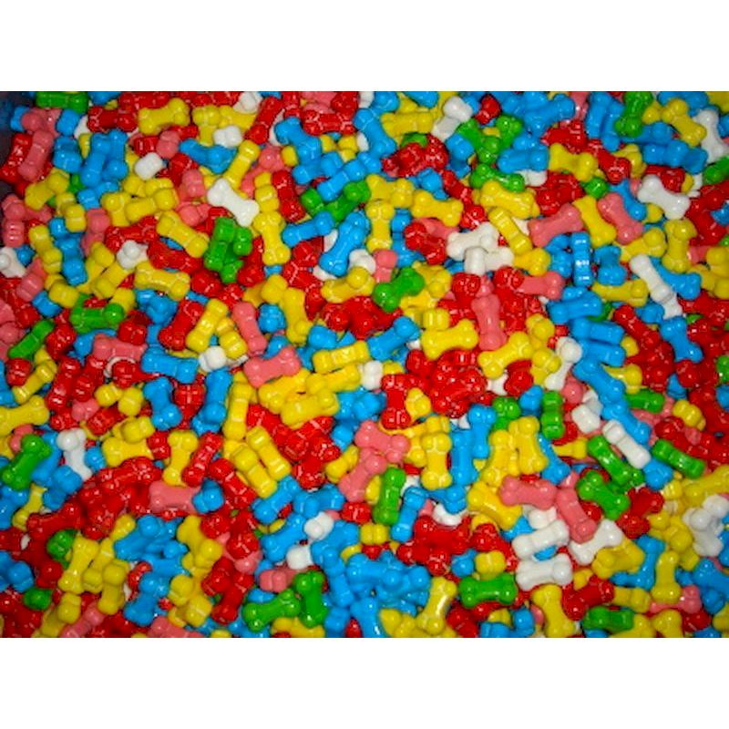 4351 Funny Dog Bones Coated Candy (5970 ct.) 15 lbs. SmartVending