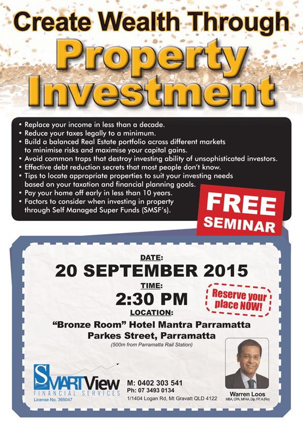 Property Investment Seminar Ad