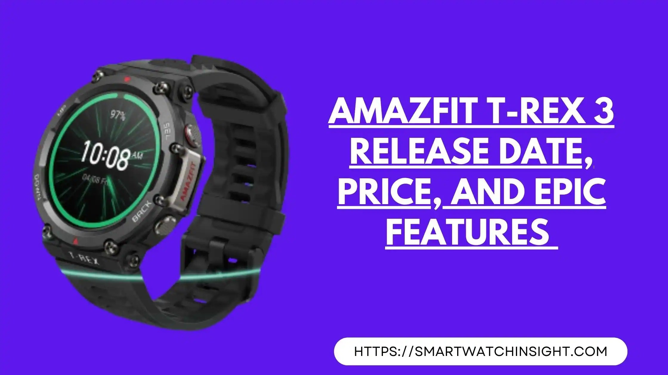 First Look At Amazfit TRex 3 Leaked Design & Features
