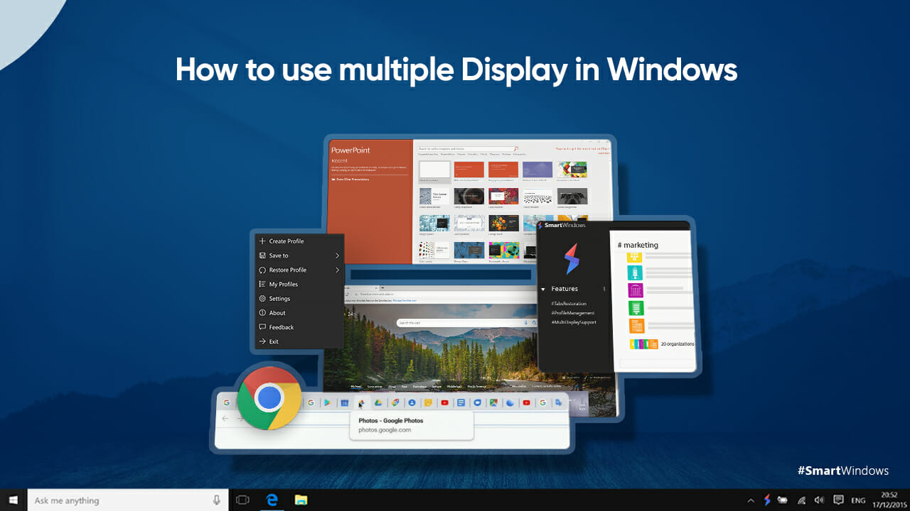 How to use Multiple Display in Windows SmartWindows