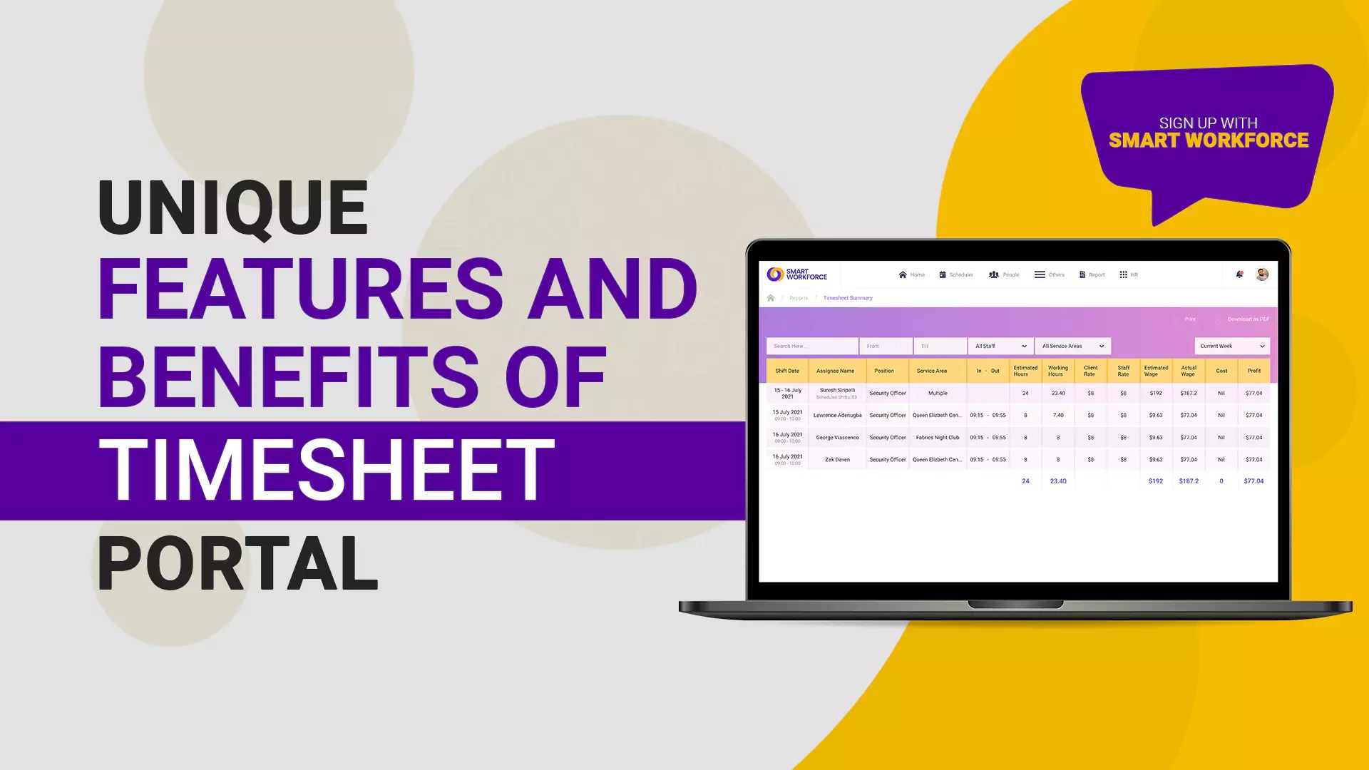 Unique Features and Benefits of Timesheet Portal