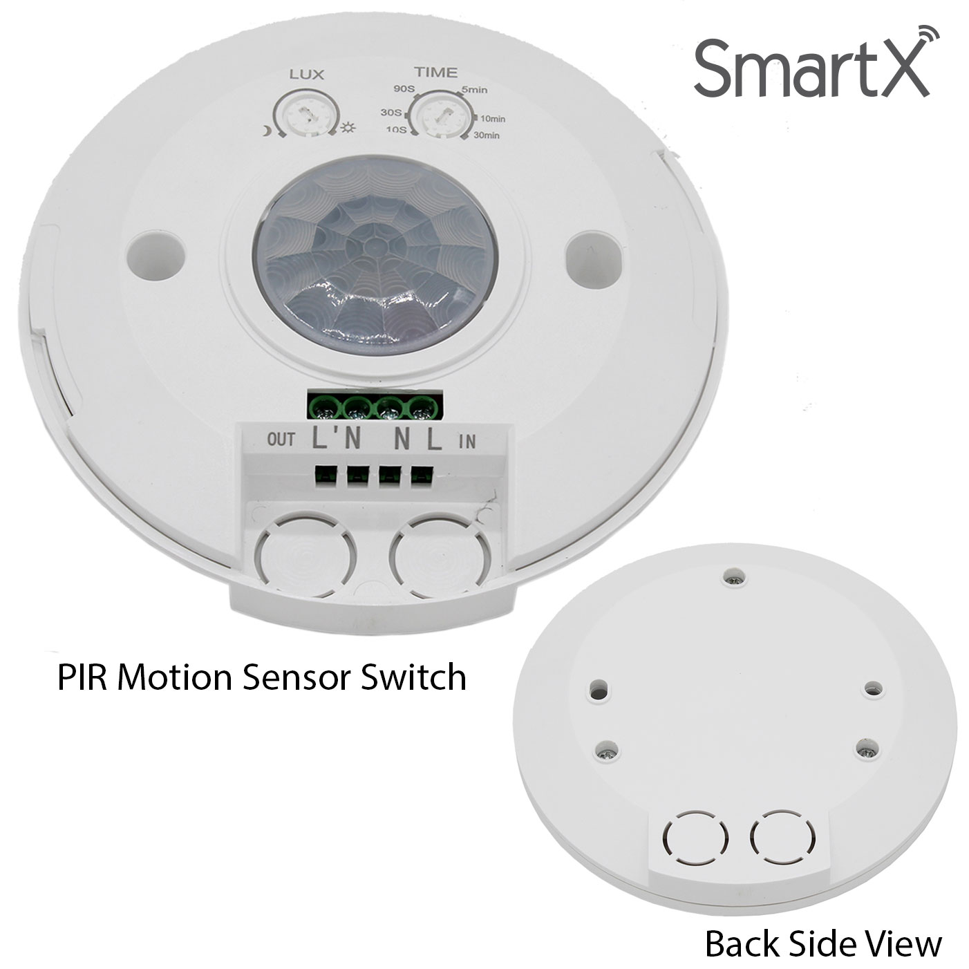 PIR Motion Sensor Switch with Lux Sensor for Light/Fan Automatic Control
