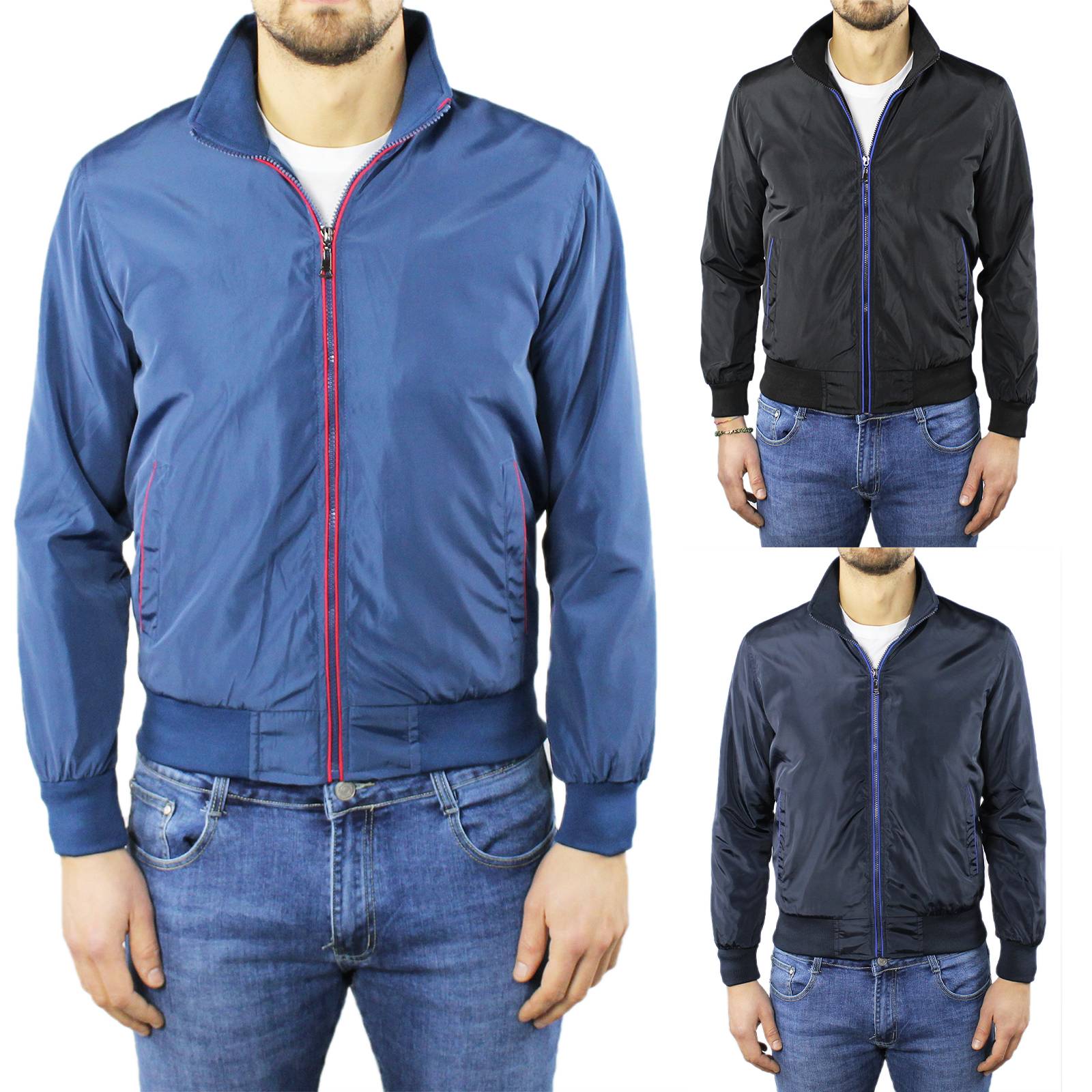 Giubbotto Uomo Primaverile Slim Fit Giacca a Vento