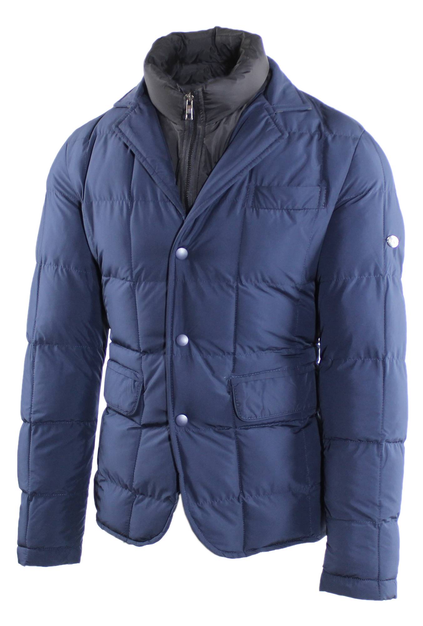 Giubbotto Uomo Invernale Giacca Trapuntata Elegante Blu