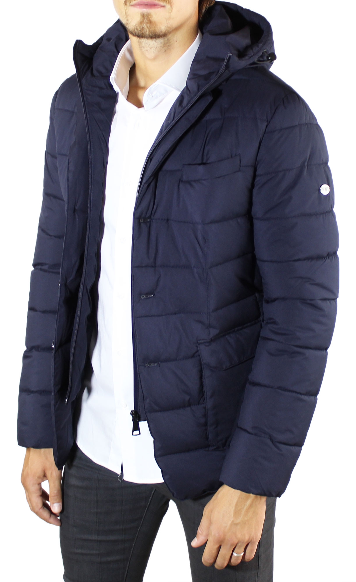 Giubbotto Uomo Invernale Giacca Cappuccio Trapuntata