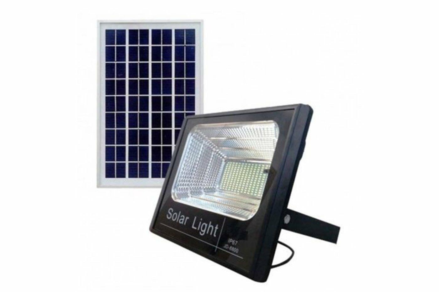 FARO FARETTO LED SMD 200W CON PANNELLO SOLARE RICARICABILE ENERGIA