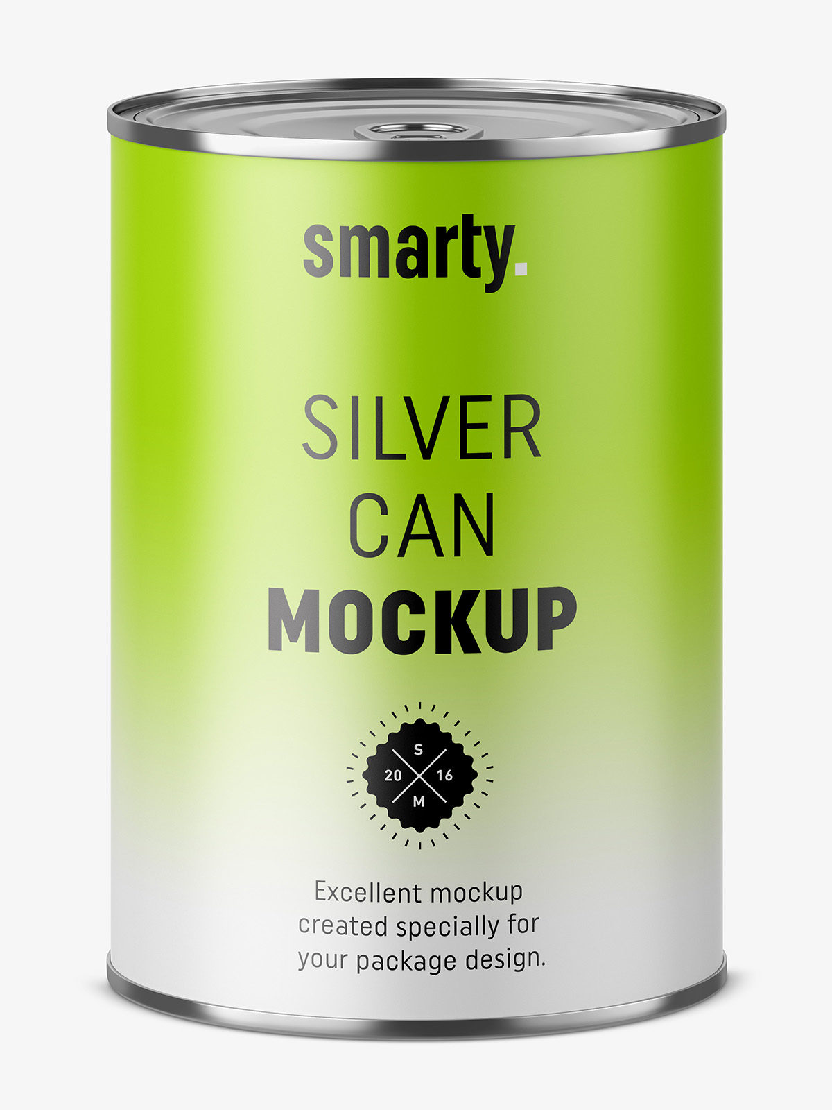 Tin can mockup Smarty Mockups