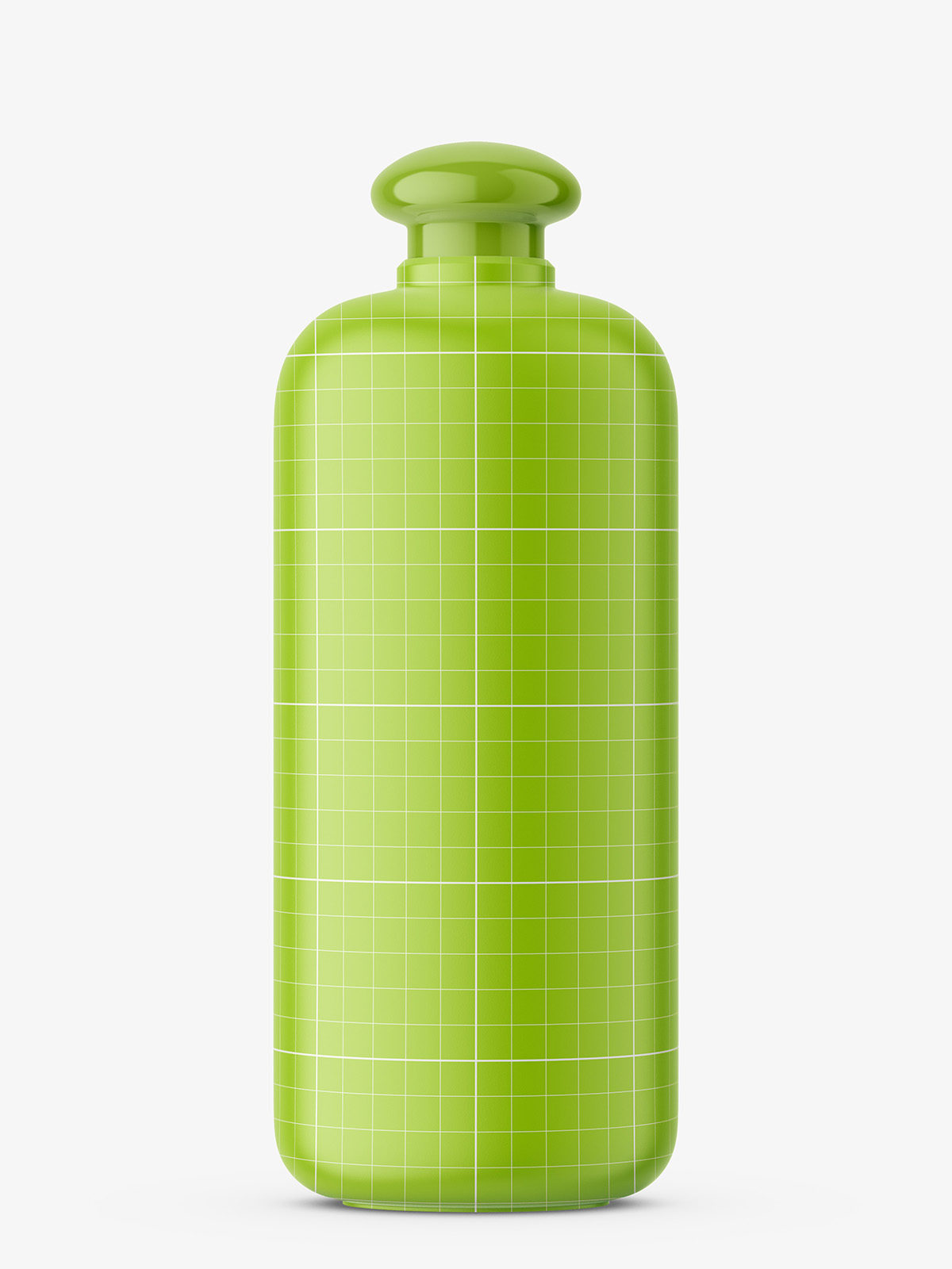 Shampoo bottle with oval closure Smarty Mockups
