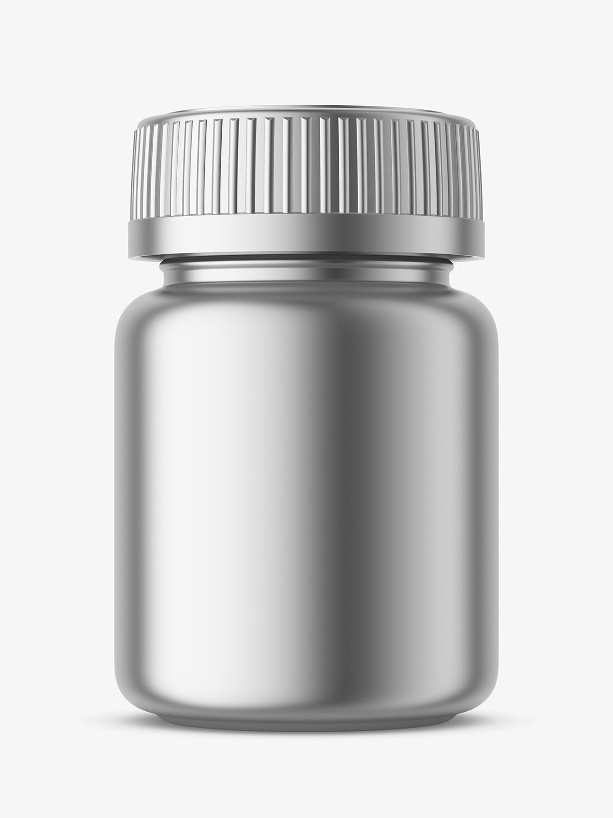 Metallic medical jar mockup Smarty Mockups