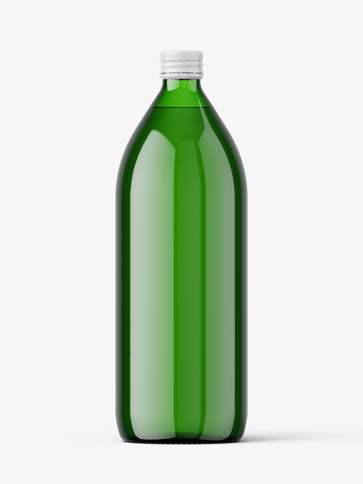 1000 ml pharmacy bottle mockup / green Smarty Mockups