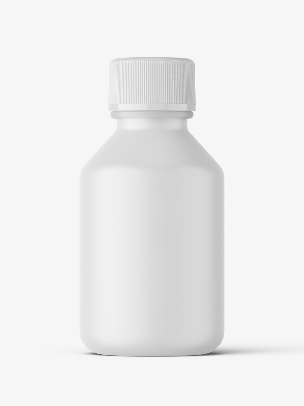 Matt syrup bottle mockup Smarty Mockups