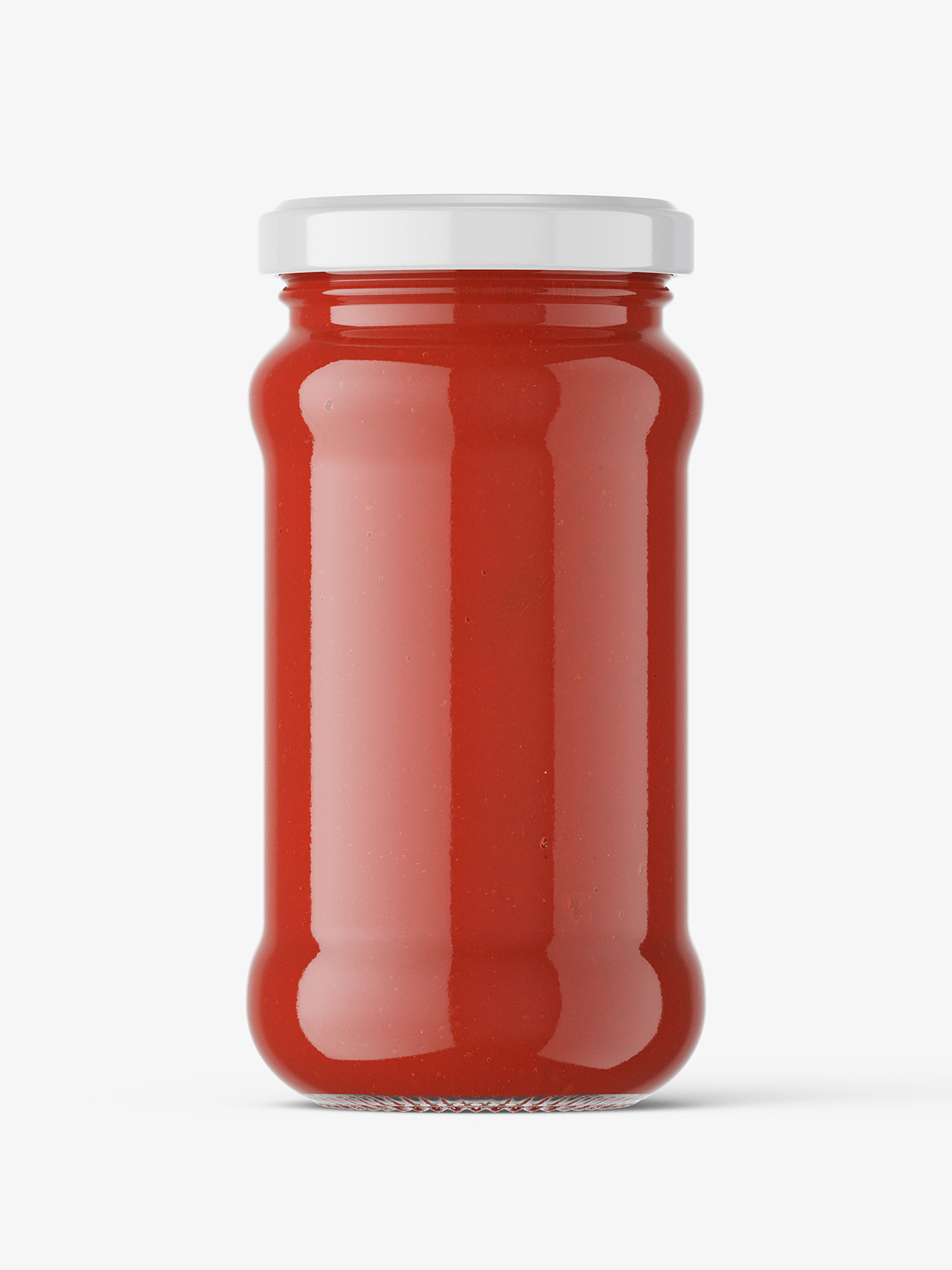 Ketchup jar mockup Smarty Mockups