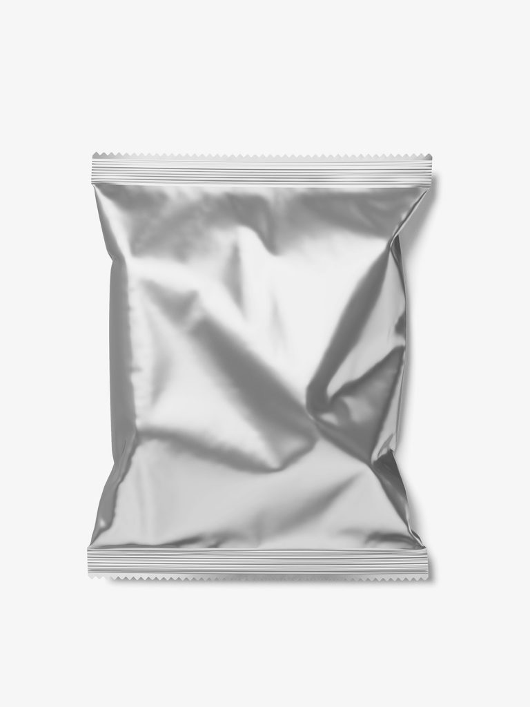 Universal metallic bag mockup Smarty Mockups