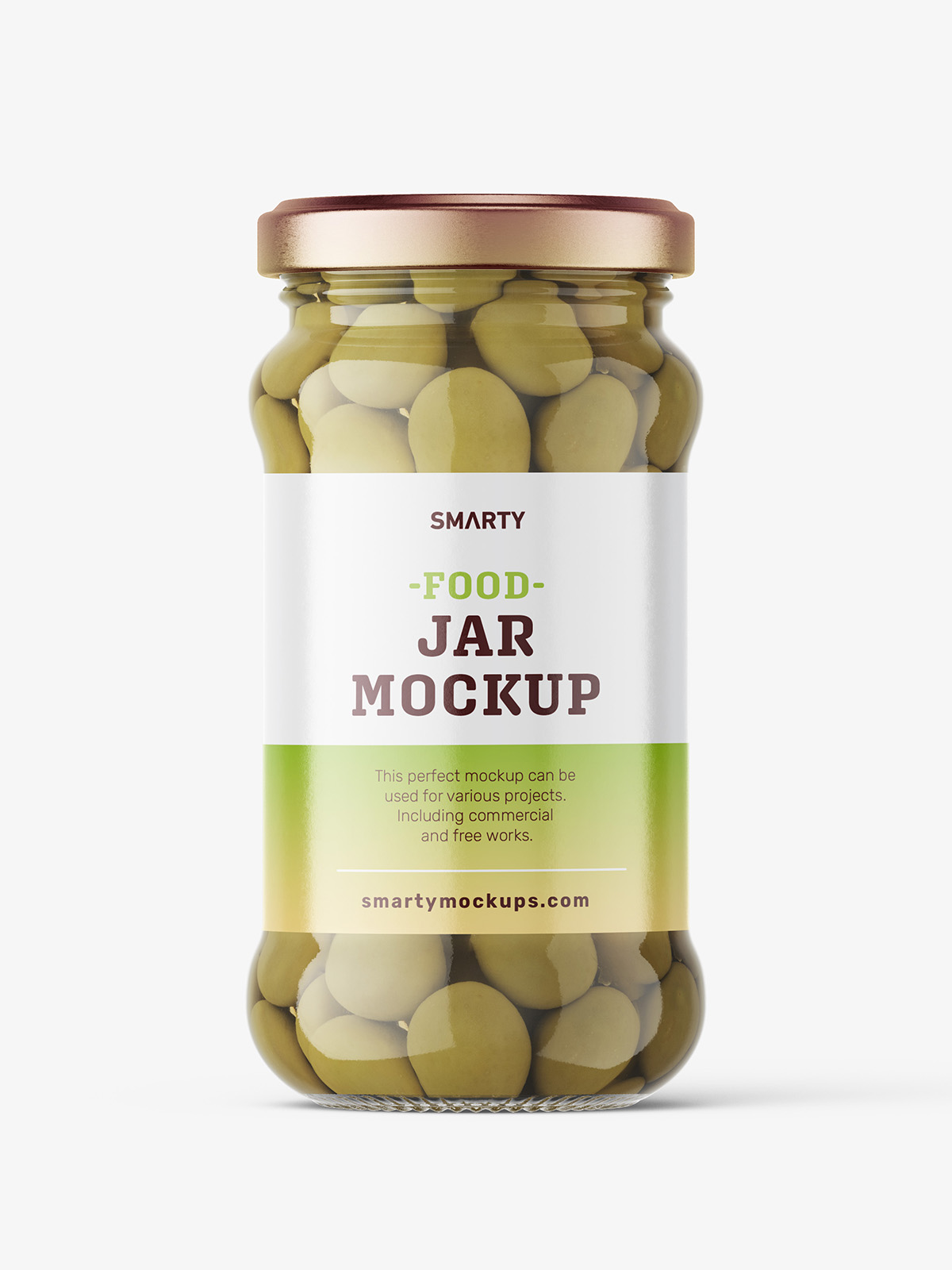 Olives jar mockup Smarty Mockups