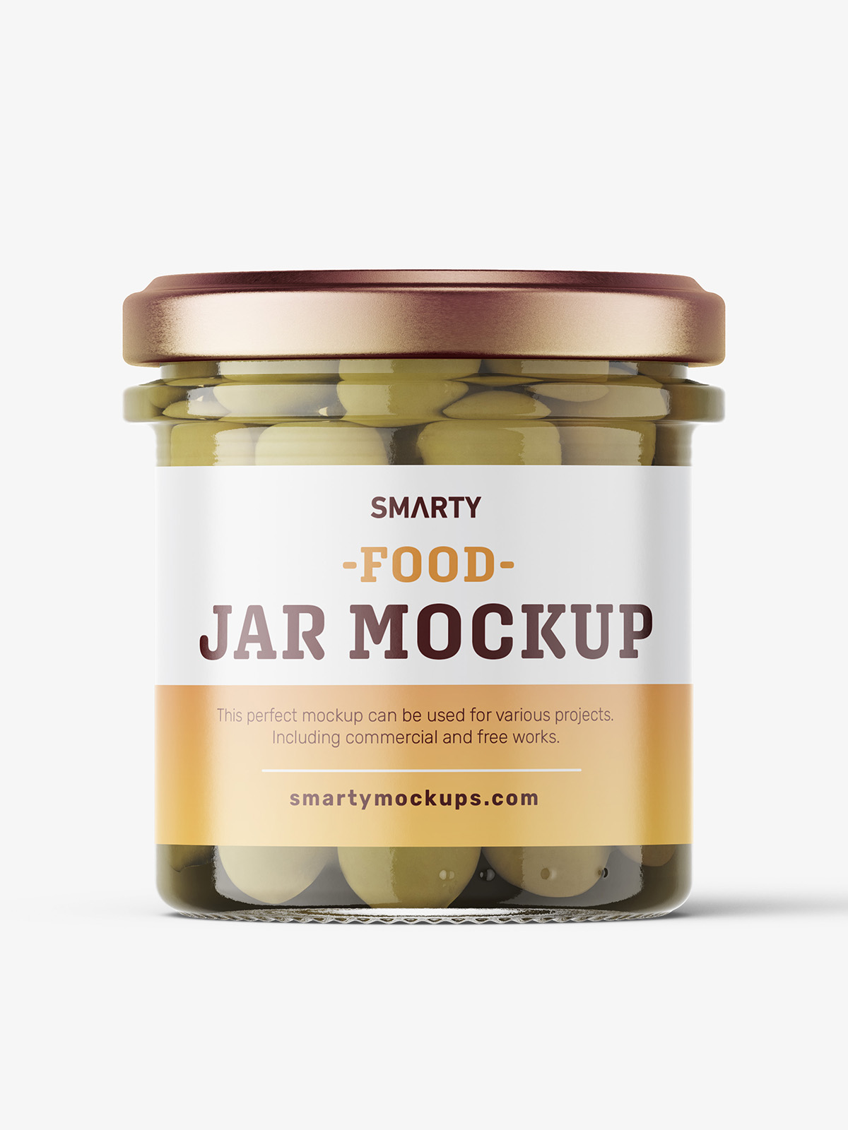 Olives jar mockup Smarty Mockups