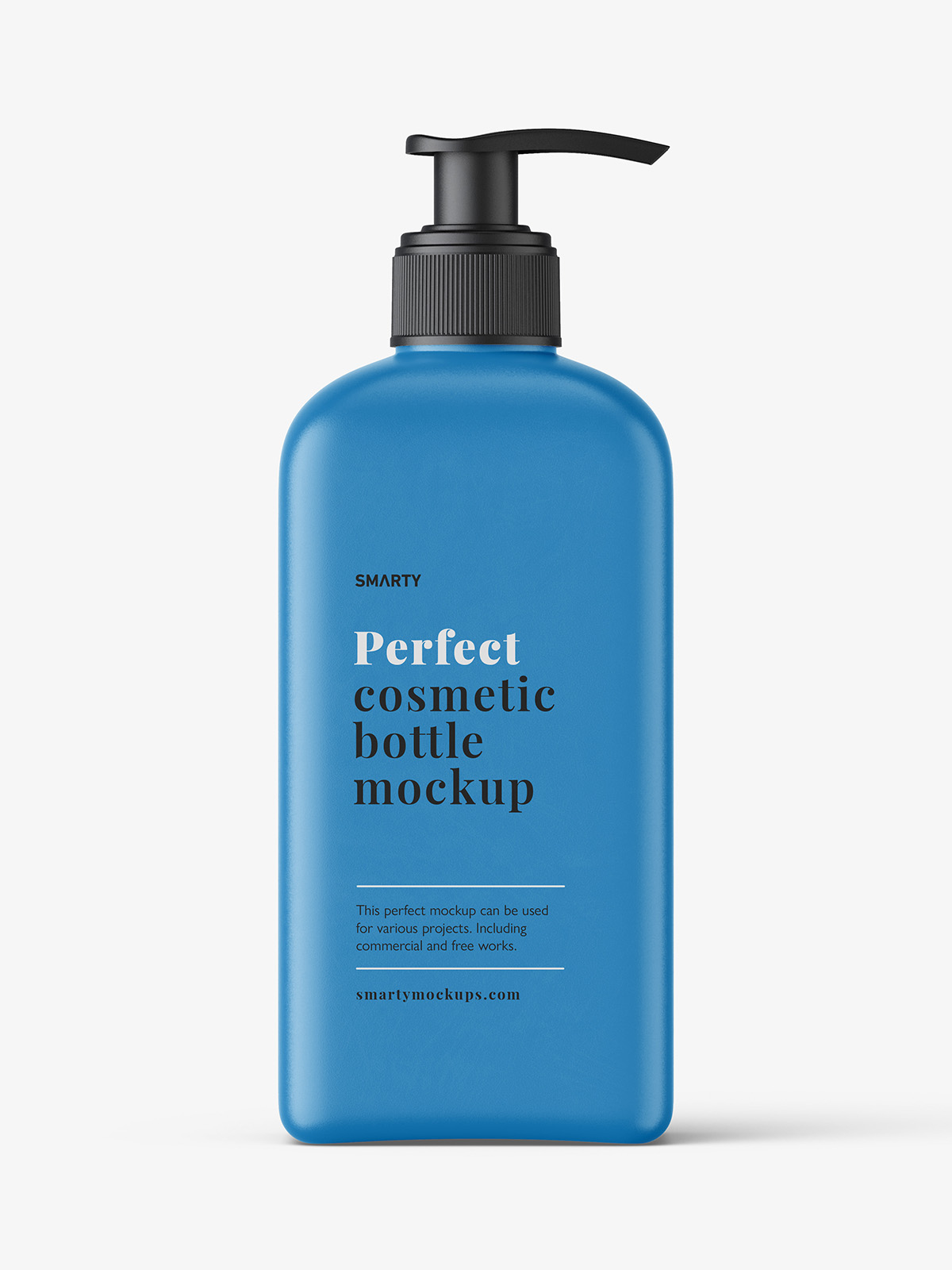 Rectangle pump bottle mockup / 500 ml Smarty Mockups