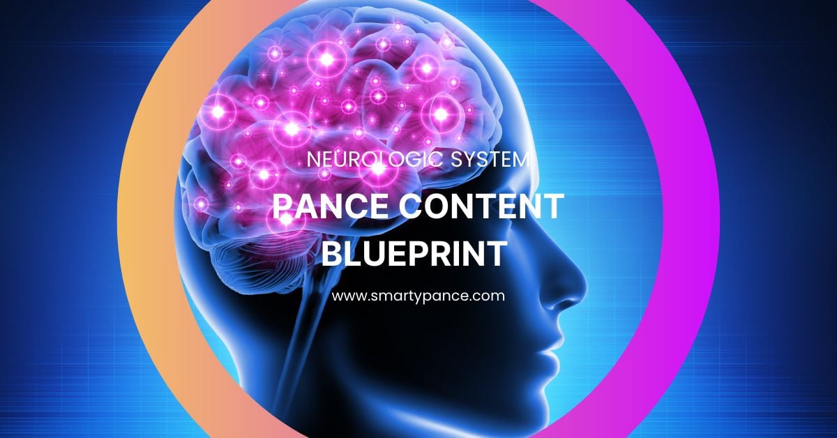 Smarty PANCE Neurologic System Content Blueprint Physician