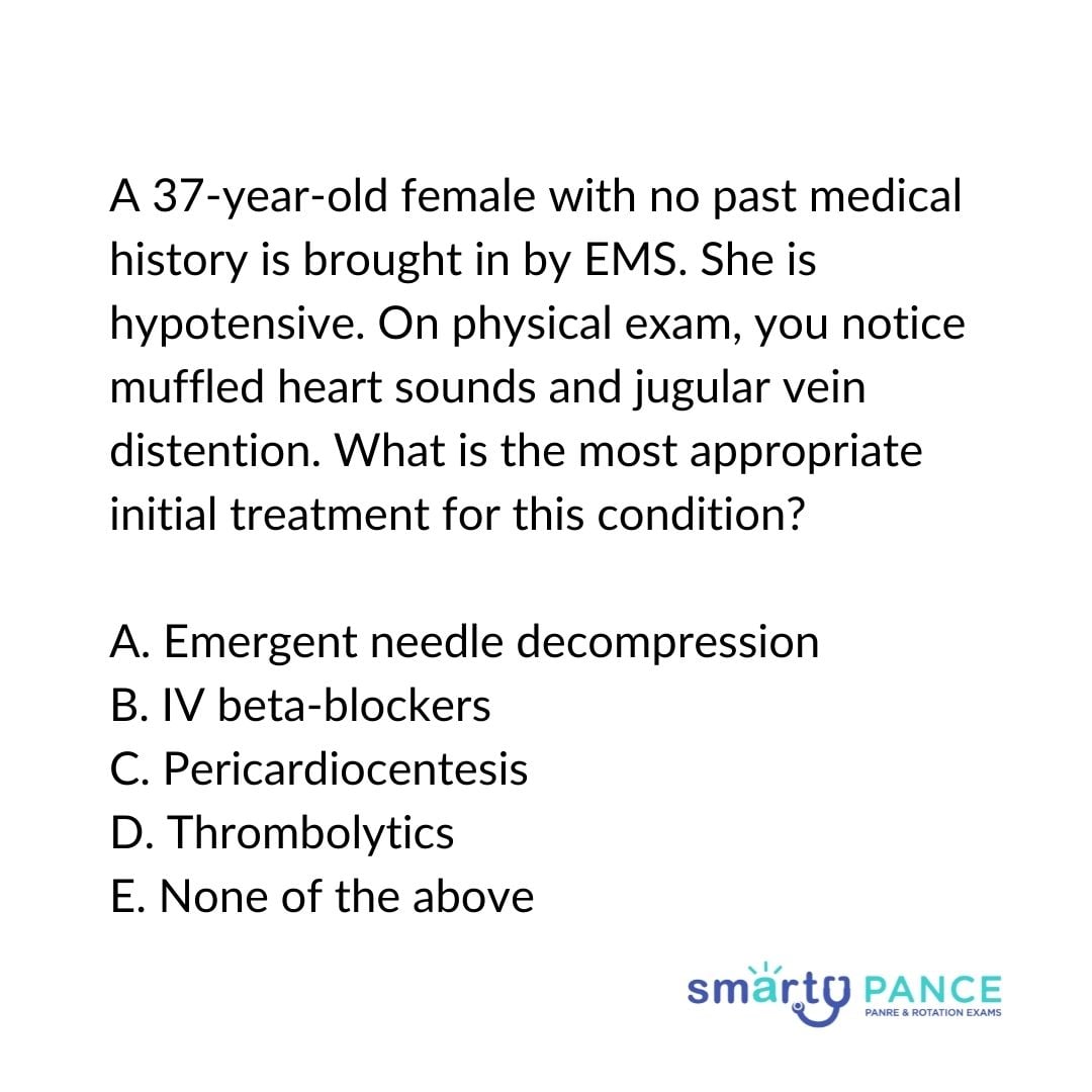 Cardiac Tamponade The Daily PANCE Blueprint Smarty PANCE