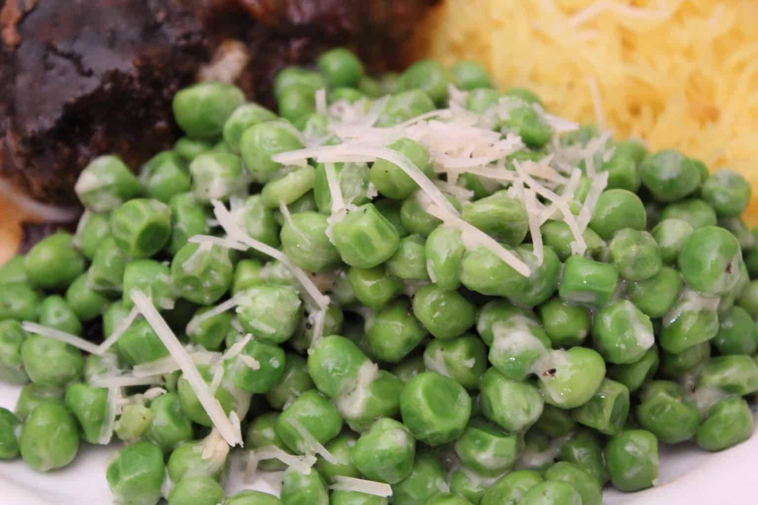 Parmesan Peppered Peas SmartyPantsKitchen