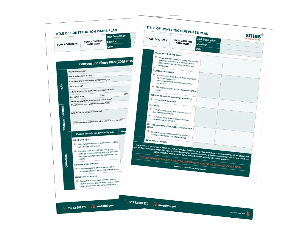 Construction Phase Plan (CPP) SMAS Worksafe