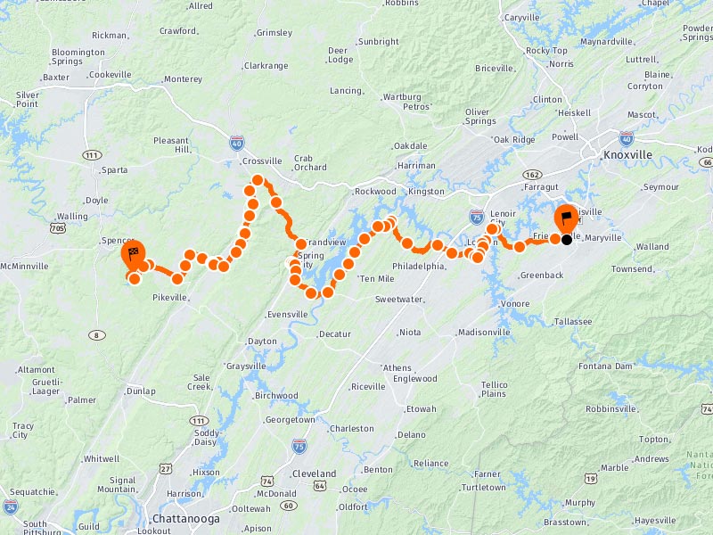 Fall Creek Falls Motorcycle Tour Smoky Mountain Bike Week