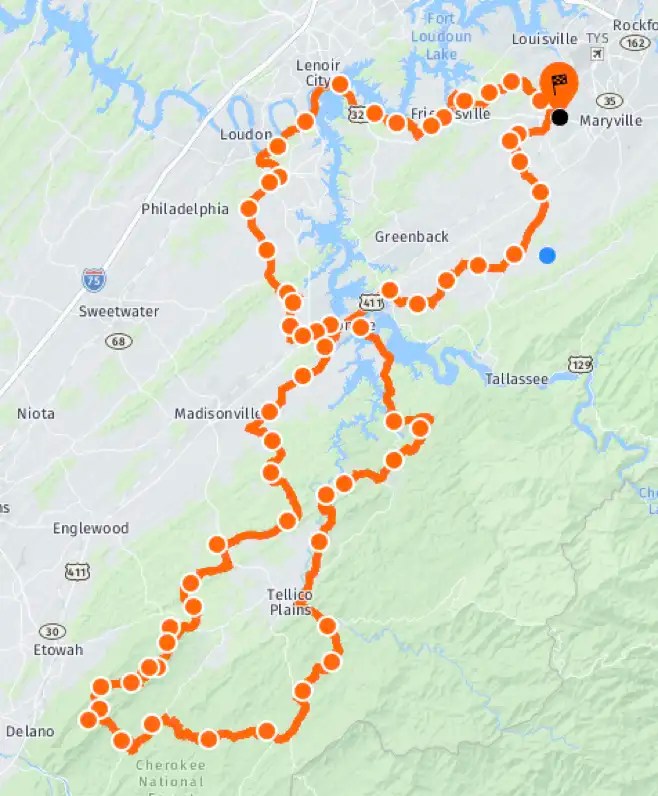 Tellico Plains Loop Dual Sport Ride Smoky Mountain Bike Week
