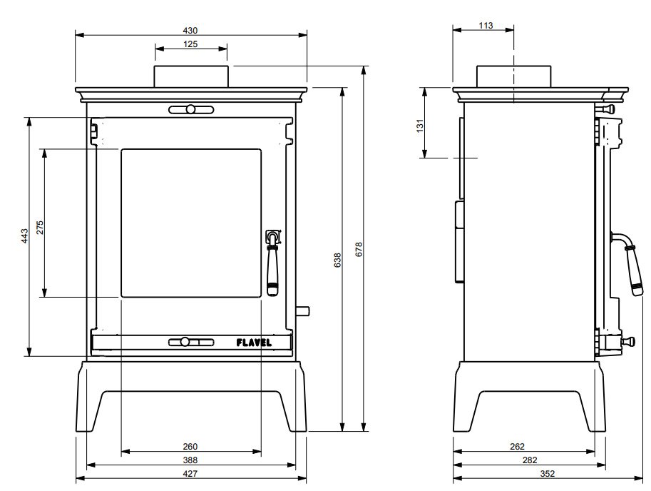 Portway Rochester 5 Wood Burning Stove SM Chimney Sweeps