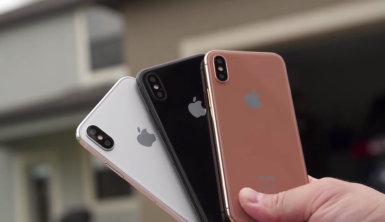 3色のiPhone 8モックアップ動画が公開！iPhone 7/7 PlusやGalaxy S8との比較も SmCo memory