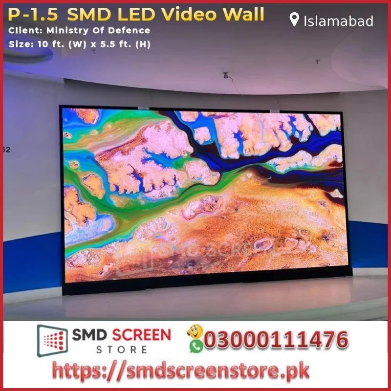 SMD LED Video Wall for Ministry Of Defense Islamabad Pakistan