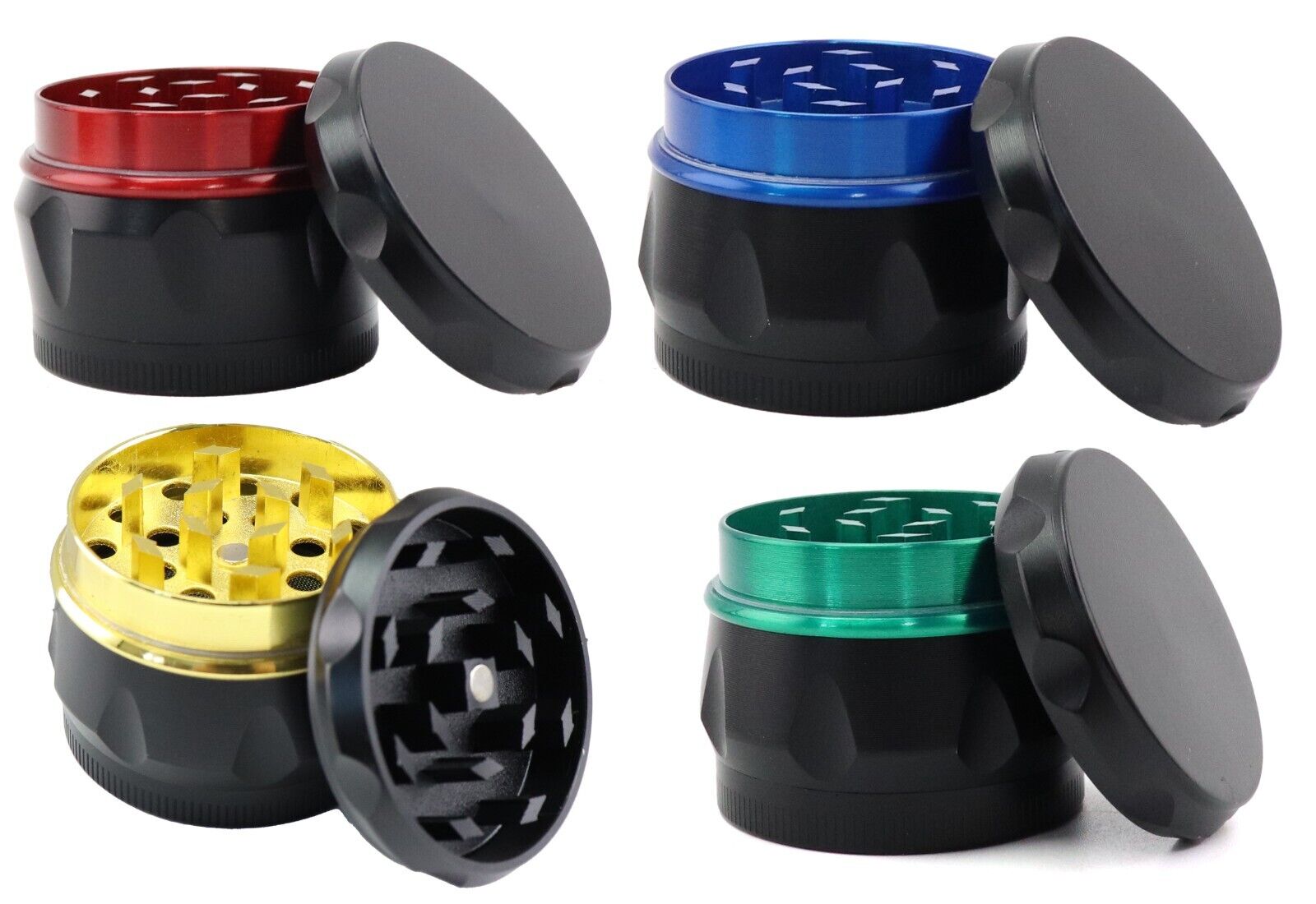 Small 4 Piece 44mm Herb Grinder Smell Proof Stuff