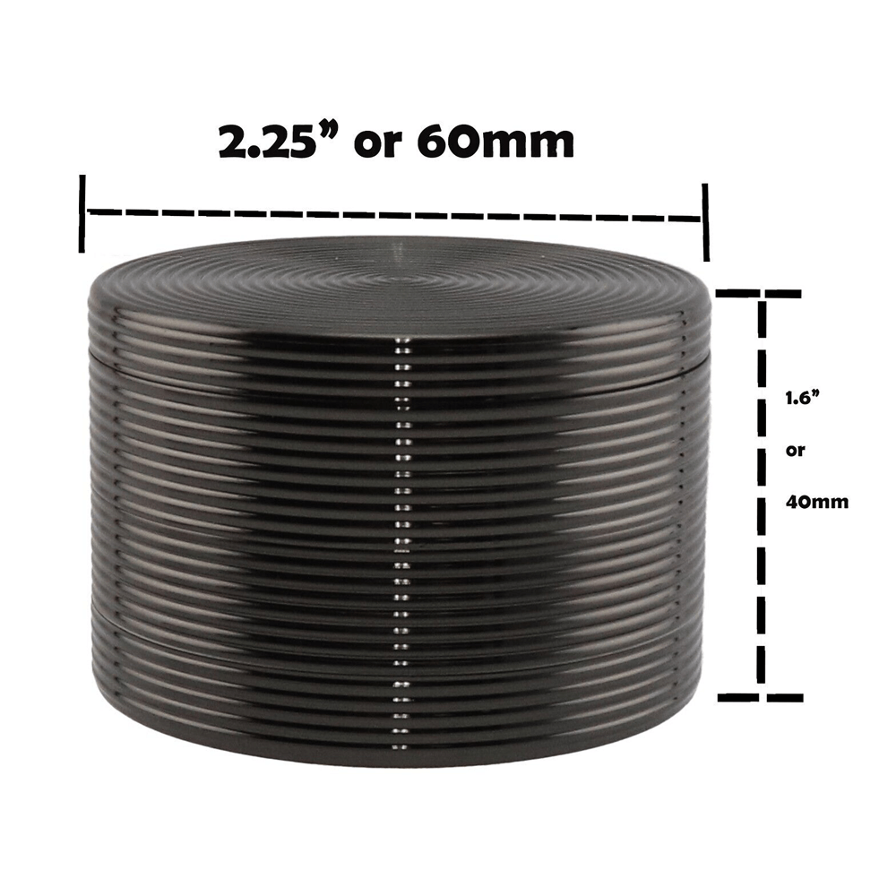 4 Piece 60mm Herb Grinder Smell Proof Stuff