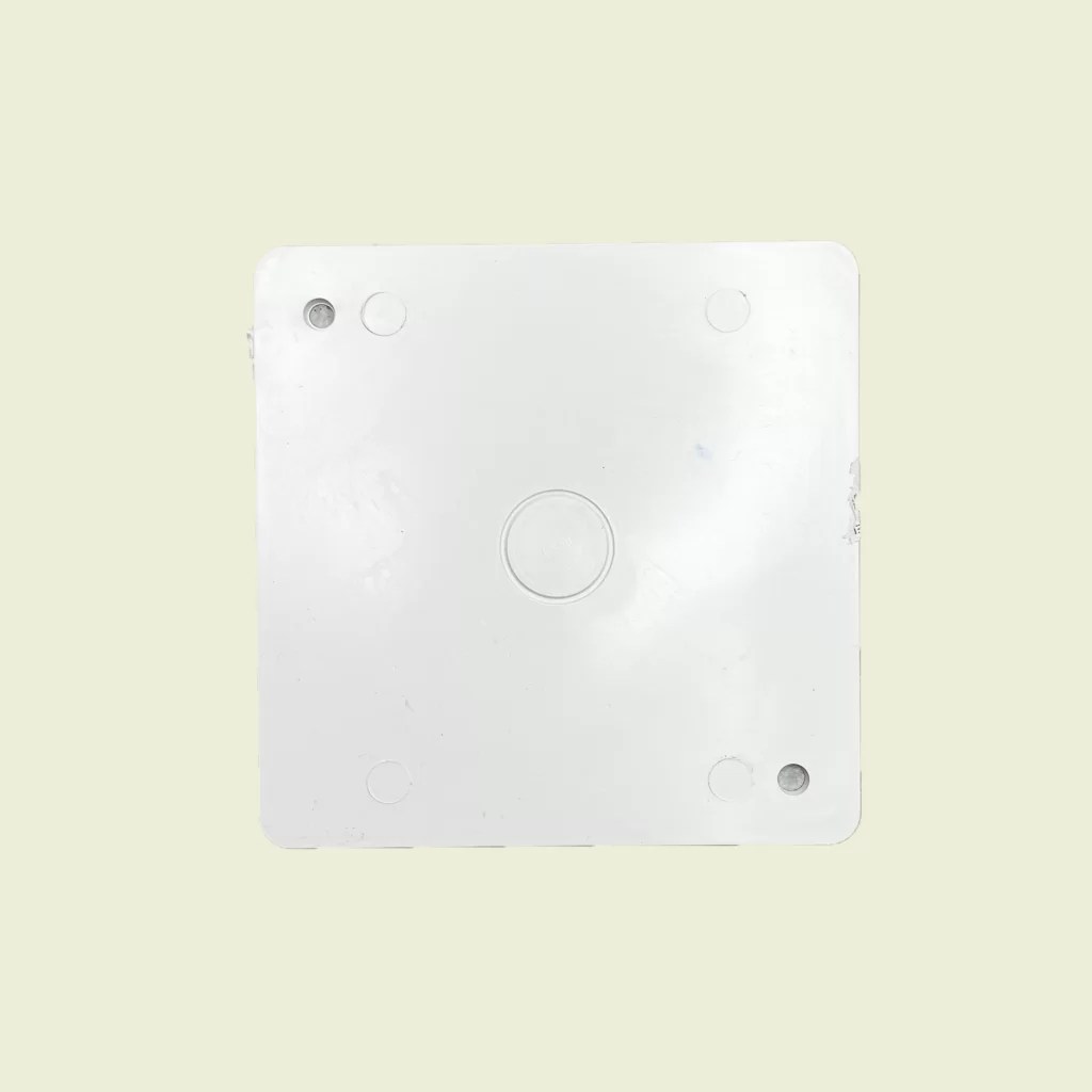 PVC 4″x4″ Electrical Can Blank Cover Plate • Samaroo's Materials